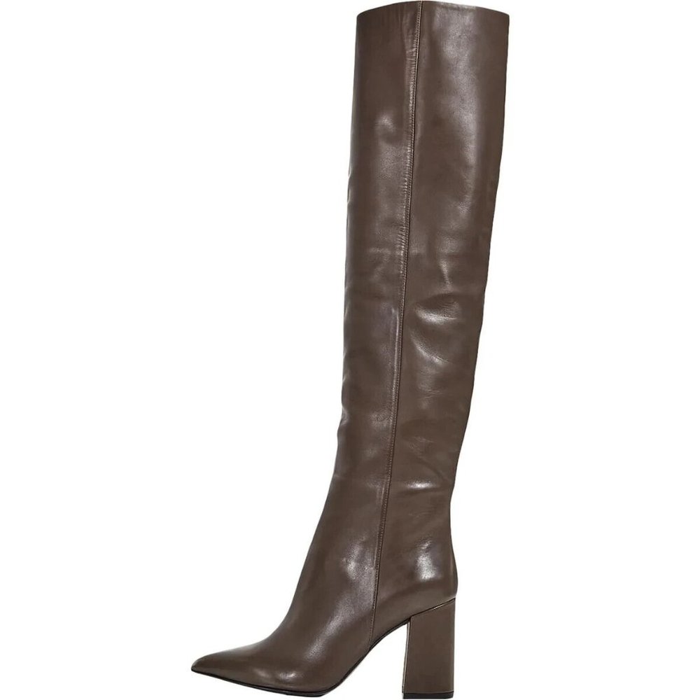 TABITHA SIMMONS IZZY LEATHER POINTED TOE OVER-THE-KNEE WOMEN'S BOOTS